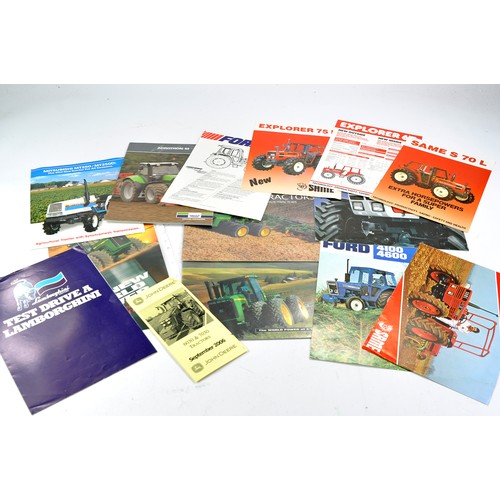 450 - Tractor and Machinery Literature comprising sales brochures and leaflets from John Deere including s... 