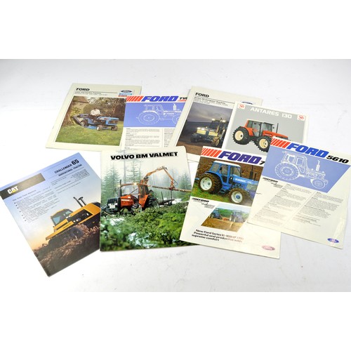 451 - Tractor and Machinery Literature comprising sales brochures and leaflets from Massey Ferguson, Chall... 