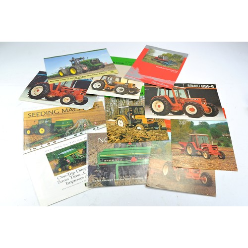 452 - Tractor and Machinery Literature comprising sales brochures and leaflets from Same, New Holland , Re... 