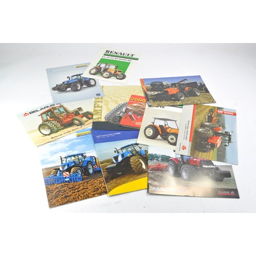 452 - Tractor and Machinery Literature comprising sales brochures and leaflets from Same, New Holland , Re... 