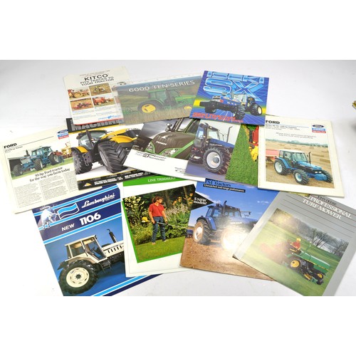 458 - Tractor and Machinery Literature comprising sales brochures and leaflets from Massey Ferguson, Iseki... 