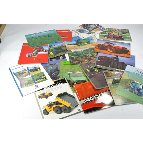 459 - Tractor and Machinery Literature comprising sales brochures and leaflets from Case IH, New Holland, ... 