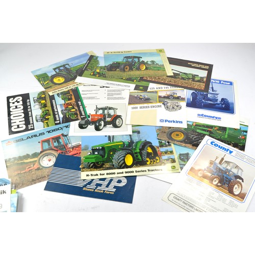 464 - Tractor and Machinery Literature comprising sales brochures and leaflets from Challenger, Fendt, Joh... 