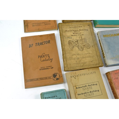 467 - A very interesting group of vintage tractor and machinery literature to include original publication... 