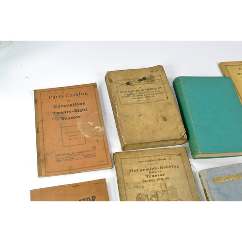 467 - A very interesting group of vintage tractor and machinery literature to include original publication... 