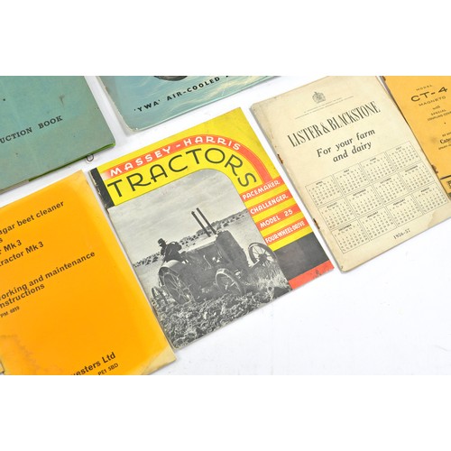 468 - Further interesting assortment of hard to find Vintage Tractor and Machinery related literature comp... 