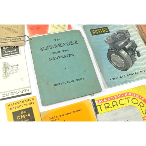 468 - Further interesting assortment of hard to find Vintage Tractor and Machinery related literature comp... 