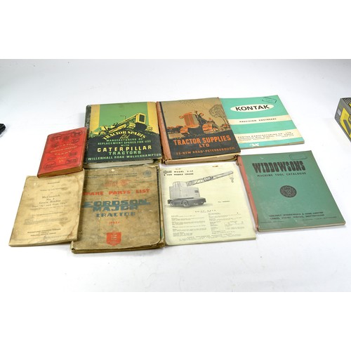 469 - A group of hard to find Vintage Tractor and Machinery related literature comprising instruction book... 