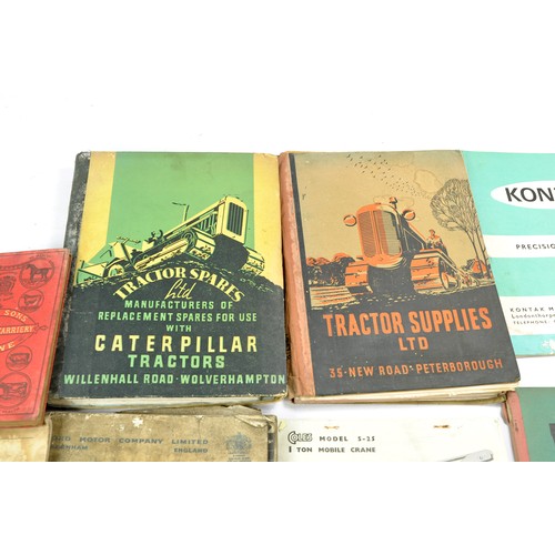 469 - A group of hard to find Vintage Tractor and Machinery related literature comprising instruction book... 