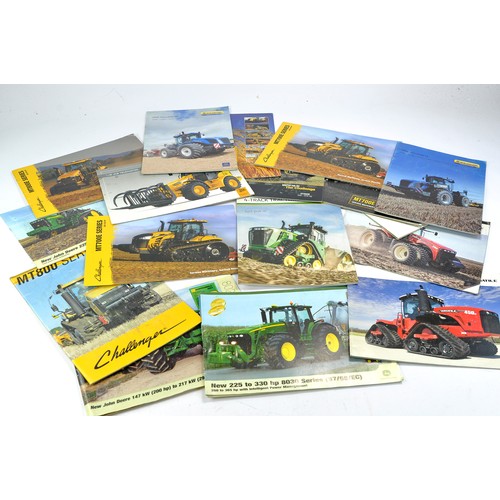 473 - A group of tractor and machinery leaflets including Challenger, Versatile, New Holland and others. S... 