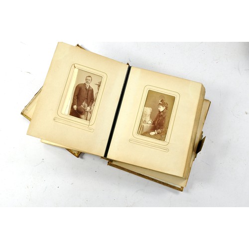 1589 - Victorian Photograph albums including interesting Dwarfism photographs / carte des visite to include... 