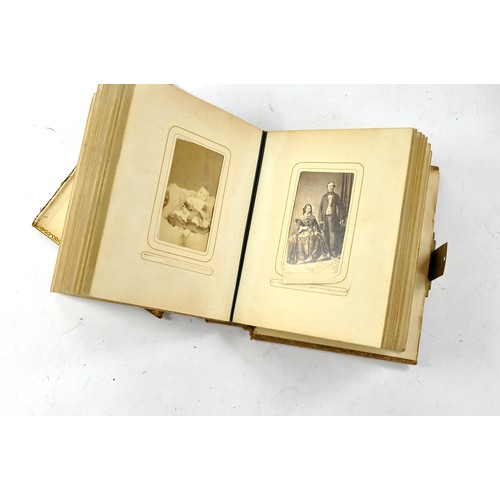 1589 - Victorian Photograph albums including interesting Dwarfism photographs / carte des visite to include... 