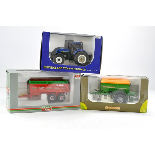 494 - Universal Hobbies 1/32 farm duo comprising Cargo Trailer and Amazone Spreader in addition, a ROS New... 