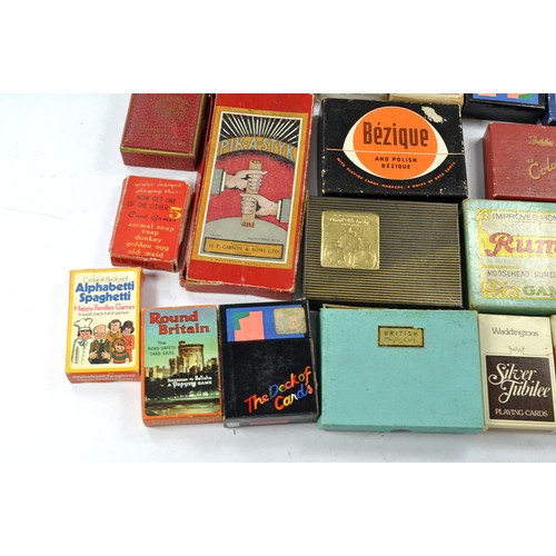 1571 - Assorted vintage Card Games including Scarce Early Airfix Magic Ball Series Toy comprising 'Greyhoun... 