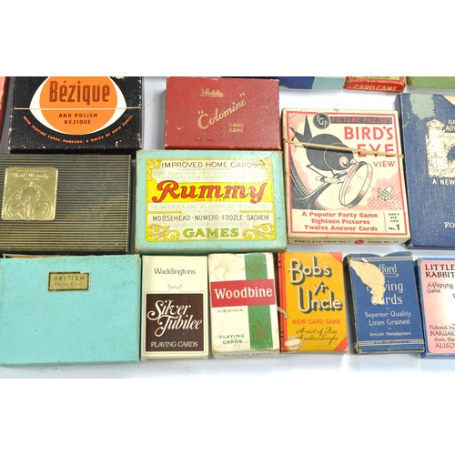 1571 - Assorted vintage Card Games including Scarce Early Airfix Magic Ball Series Toy comprising 'Greyhoun... 