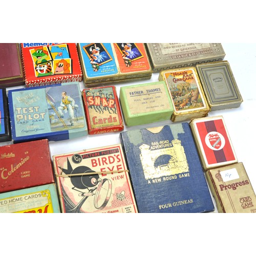 1571 - Assorted vintage Card Games including Scarce Early Airfix Magic Ball Series Toy comprising 'Greyhoun... 