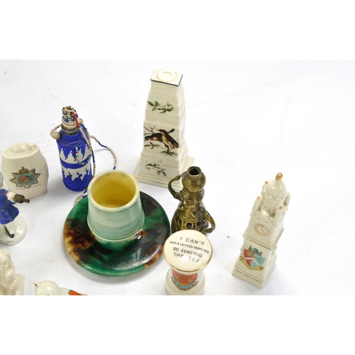 1572 - Interesting group of mostly Souvenir crested China comprising various landmark pieces, war memorials... 