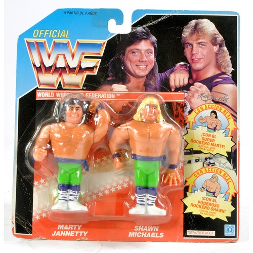 1044 - Hasbro WWF World Wrestling Federation 1990 figure pack comprising Marty Jannetty and Shawn Michaels.... 