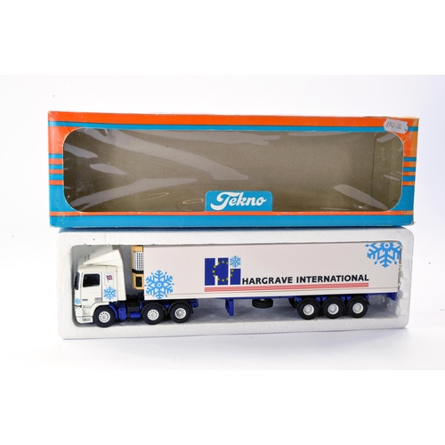 42 - Tekno Diecast Model Truck issue comprising DAF Fridge Trailer in the livery of Hargrave Internationa... 