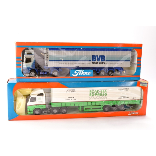 44 - Tekno Diecast Model Truck issues comprising Volvo FH 12 Curtainside in the livery of Road Sea Expres... 