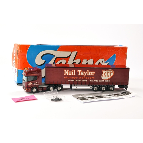 60 - Tekno Diecast Model Truck issue comprising Scania 420 Curtainside in the livery of Neil Taylor. Gene... 