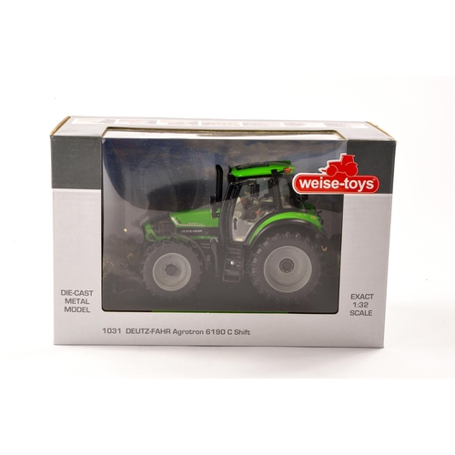 69 - Weise Toys 1/32 Farm Model issue comprising No. 1031 Deutz-Fahr Agrotron 6190 Tractor. Excellent and... 