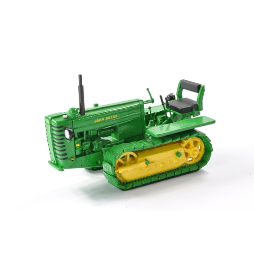 107 - David Brook Hand Built 1/16 Scale Farm Issue comprising John Deere MC Crawler Tractor. Built from sc... 