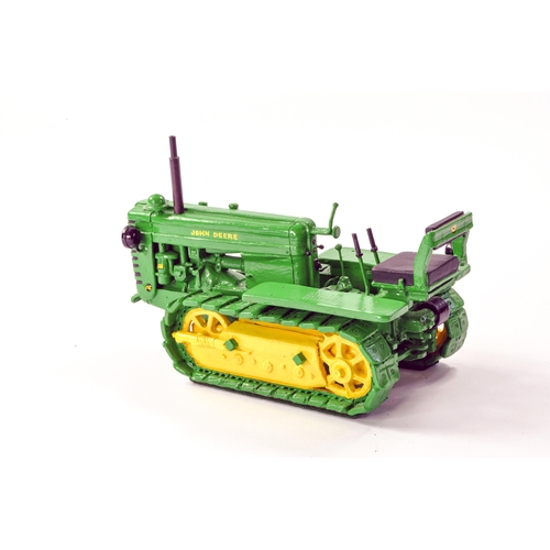 107 - David Brook Hand Built 1/16 Scale Farm Issue comprising John Deere MC Crawler Tractor. Built from sc... 