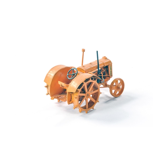 116 - Hand built Scaledown 1/32 Farm issue comprising White Metal Fordson Standard Tractor in orange. Mode... 