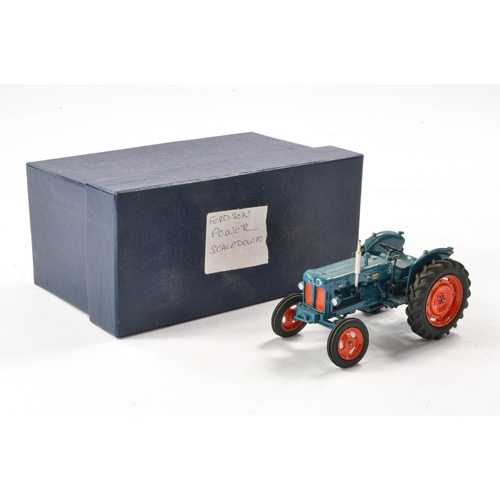 120 - Hand built Scaledown 1/32 Farm issue comprising Fordson Power Major Tractor. Model with signs of som... 