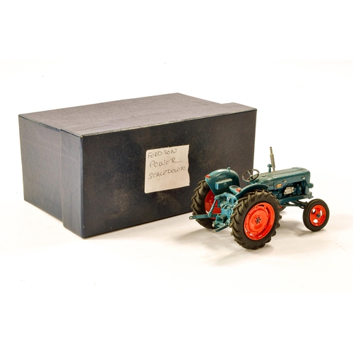 120 - Hand built Scaledown 1/32 Farm issue comprising Fordson Power Major Tractor. Model with signs of som... 