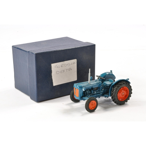 124 - Hand built Scaledown 1/32 Farm issue comprising Fordson Dexta Tractor. Model with signs of some disp... 