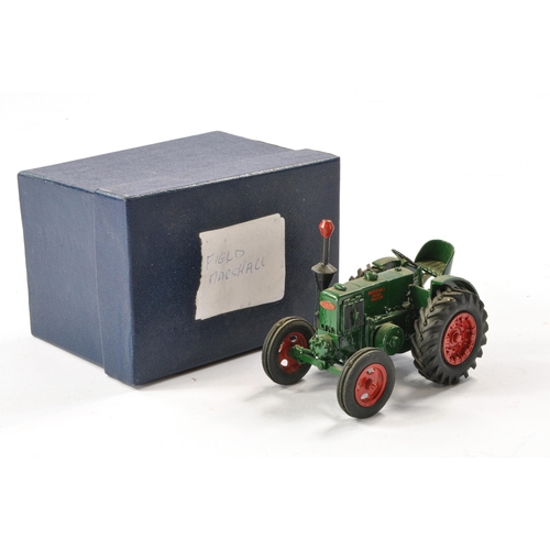 125 - Hand built Scaledown 1/32 Farm issue comprising Marshall Diesel Tractor. Model with signs of some di... 