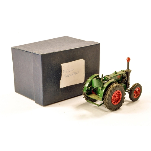 125 - Hand built Scaledown 1/32 Farm issue comprising Marshall Diesel Tractor. Model with signs of some di... 