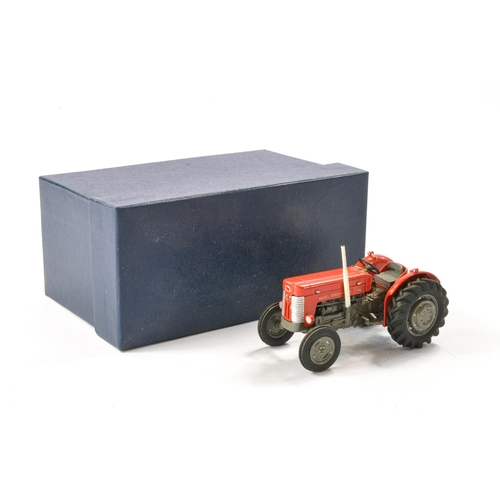 128 - Hand built Scaledown 1/32 Farm issue comprising Massey Ferguson 65 Tractor. Model with signs of some... 