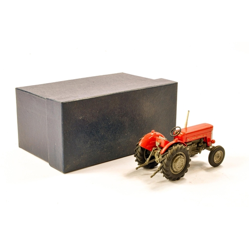 128 - Hand built Scaledown 1/32 Farm issue comprising Massey Ferguson 65 Tractor. Model with signs of some... 