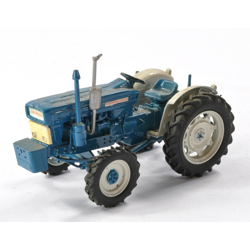 134 - Hand built G&B or similar Britains Based 1/32 Farm issue comprising Roadless Ploughmaster 95 Tractor... 