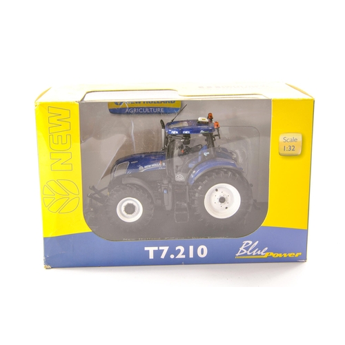 137 - Universal Hobbies 1/32 Farm Issue comprising New Holland T7.210 Blue Power Tractor. Appears Excellen... 