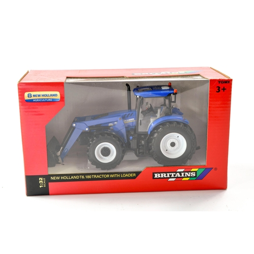 142 - Britains 1/32 Farm Issue comprising New Holland T6.180 Tractor with loader. Appears Excellent and se... 