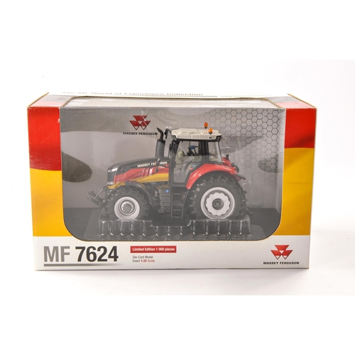 163 - Universal Hobbies 1/32 Farm Issue comprising Massey Ferguson 7624 German Flag limited edition Tracto... 