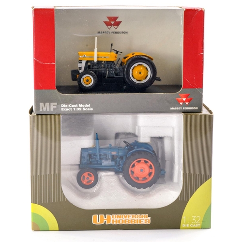 167 - Universal Hobbies 1/32 Farm Issues comprising 1) Massey Ferguson 135 Industrial Tractor. Appears Exc... 