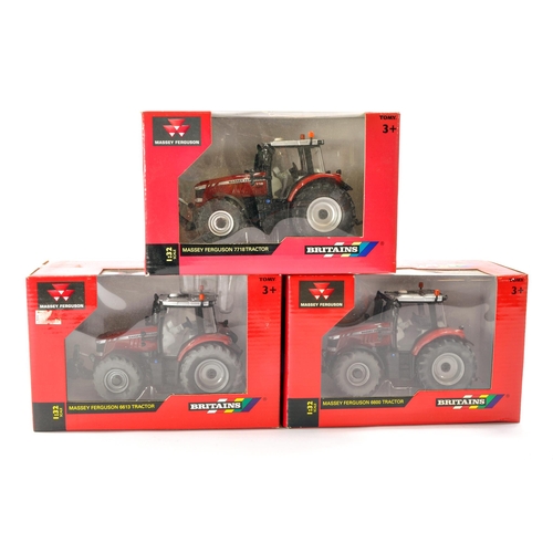 180 - Britains 1/32 Farm Issues Comprising 1) Massey Ferguson 6600 Tractor. Appears Excellent and secured ... 