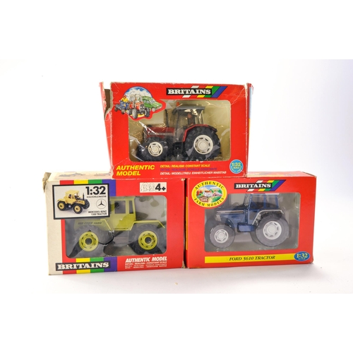 188 - Britains 1/32 Farm Issue Comprising 1) Ford 5610 Tractor. Appears Excellent and secured in Box with ... 