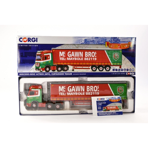 21 - Corgi Diecast Model Truck issue comprising No. CC15812 Mercedes Benz Actros Curtainside in the liver... 