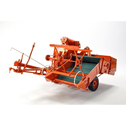 216 - Franklin Mint 1/12 Allis Chalmers trailed combine harvester. Generally Good however has been display... 