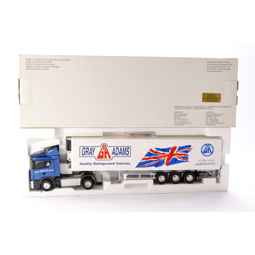 234 - Eligor 1/43 Diecast Model Truck Issue Comprising Scania Fridge Trailer in the livery of Gray Adams. ... 