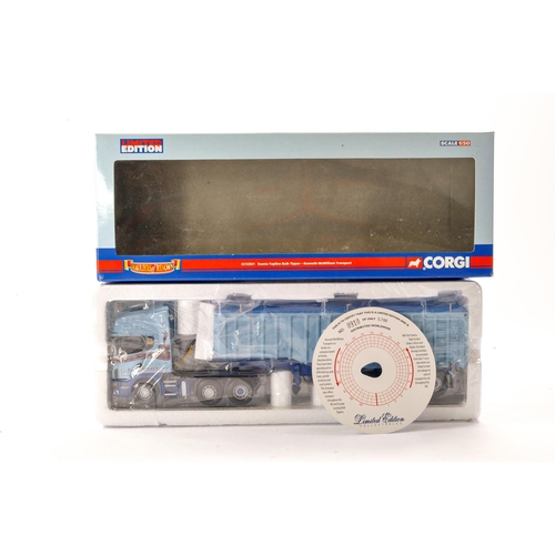 246 - Corgi 1/50 Diecast Model truck issues comprising No. CC12921 Scania Topline Bulk Tipper in the liver... 