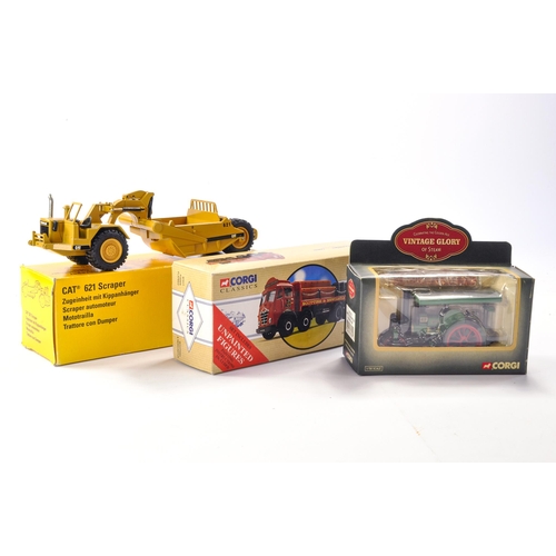 263 - Trio of commercial Diecast Trucks comprising Corgi vintage glory issue, Corgi Classic Foden Flatbed ... 