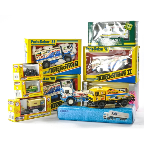 265 - A group of Eleven Boxed Commercial Truck issues including harder to find Racing Truck issues. All lo... 