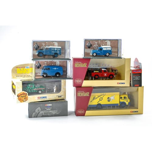 273 - Corgi Diecast comprising eight boxed issues, including Land Rovers and other commercials from variou... 